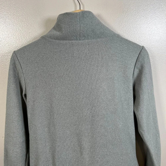 Dudley Stephens Cobble Hill Turtleneck Size XS Gray Vello Fleece Cozy Minimal - Picture 8 of 10